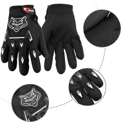 Motorcycle Gloves Riding Dirty Bike Gloves Racing Winter Power Sports Supplies for Riding Cycling Hiking Outdoor(Black,7.09 X 3.55 Inches)